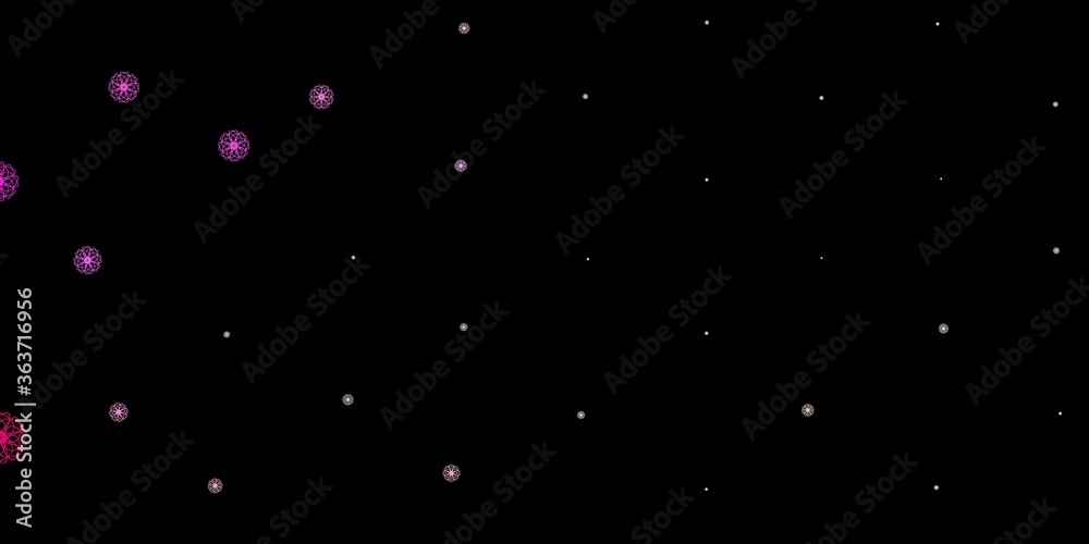 Dark Pink vector pattern with abstract shapes. Dark Pink vector pattern with abstract shapes.