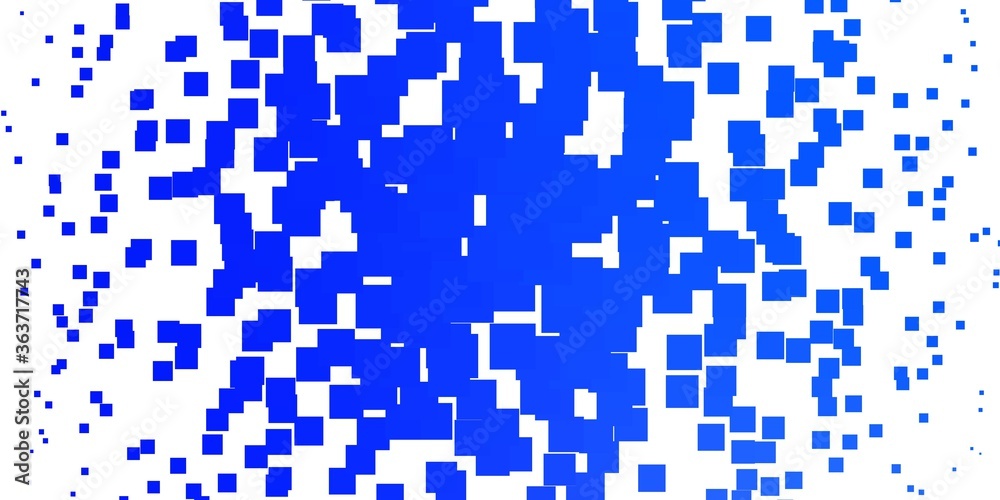 Fototapeta premium Light BLUE vector texture in rectangular style. Modern design with rectangles in abstract style. Modern template for your landing page.