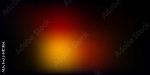 Dark Orange vector abstract blur template.