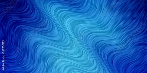 Light BLUE vector backdrop with circular arc. Illustration in abstract style with gradient curved.  Pattern for commercials, ads.