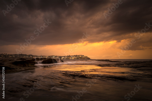 Bondi Beach at sunrise, Sydney Australia