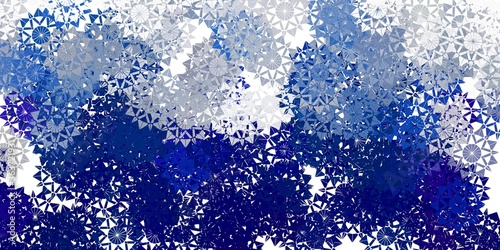 Light gray vector layout with beautiful snowflakes.