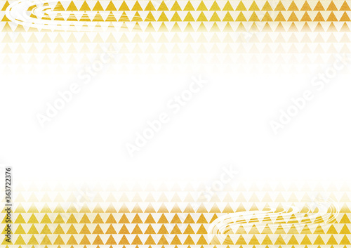 鱗柄の背景素材　波紋を描く筆