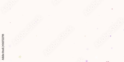 Light multicolor vector pattern with coronavirus elements.