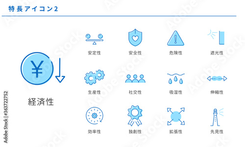 いろいろな特長のアイコンセット2