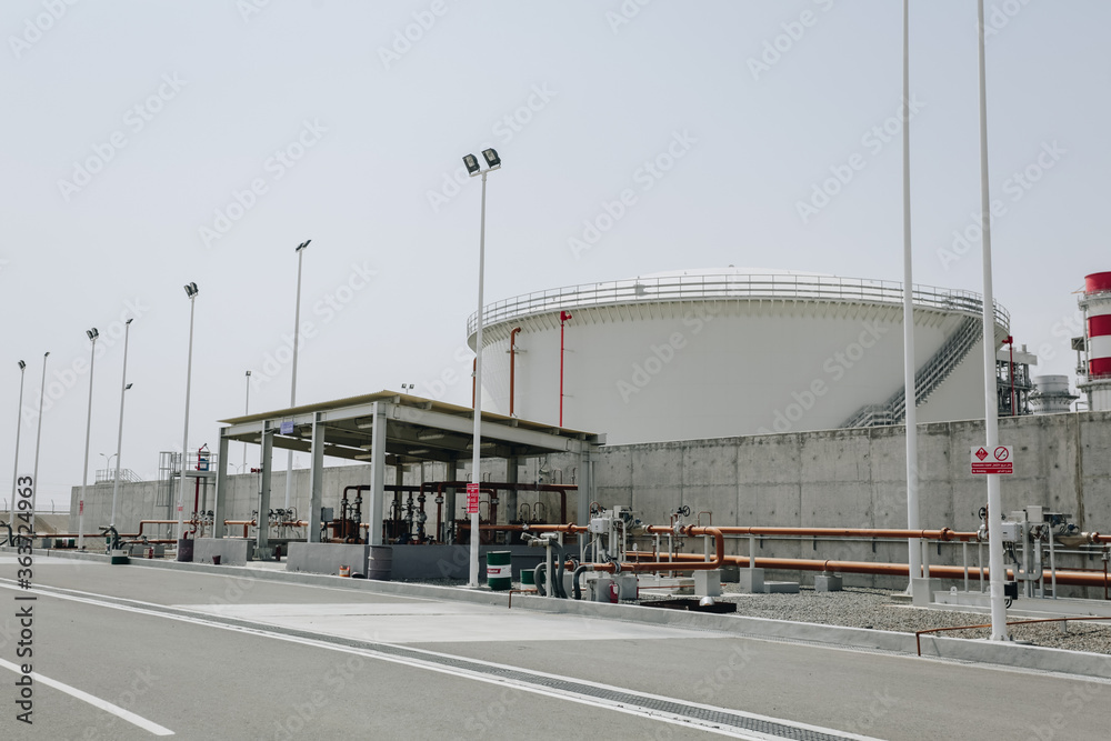water and diesel tanks and container trucks where csee massive tank storages