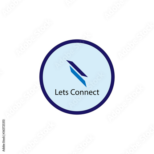 Connect Company Logo Design Illustration