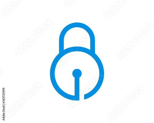Abstract kettle bell and padlock