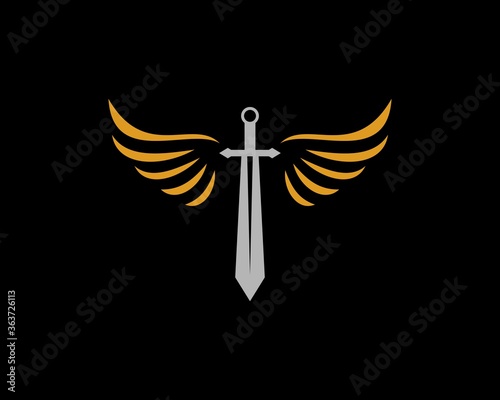Simple sword and wing