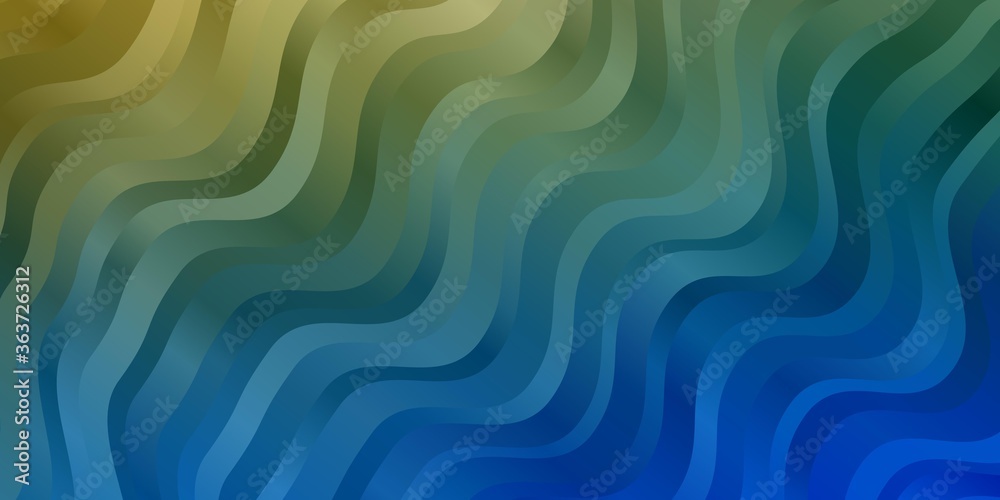 Light Blue, Green vector background with bows. Illustration in halftone style with gradient curves. Template for your UI design. Light Blue, Green vector background with bows. Illustration in halftone style with gradient curves. Template for your UI design.