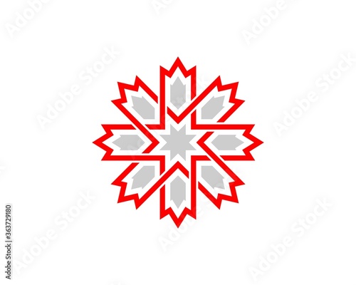 Abstract star canada maple