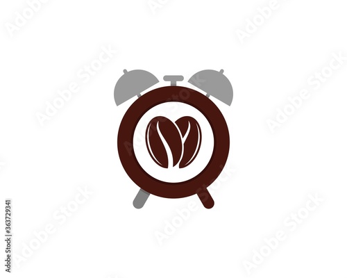 Coffee beans inside a clock