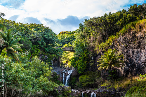 The Seven Sacred Pools of Oheo Gulch,Kipahulu District, Haleakal National Park, Maui, Hawaii, USA