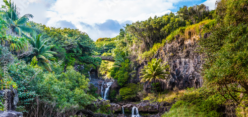 The Seven Sacred Pools of Oheo Gulch,Kipahulu District, Haleakal National Park, Maui, Hawaii, USA