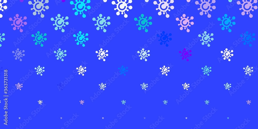 Light Blue, Red vector template with flu signs. Light Blue, Red vector template with flu signs.