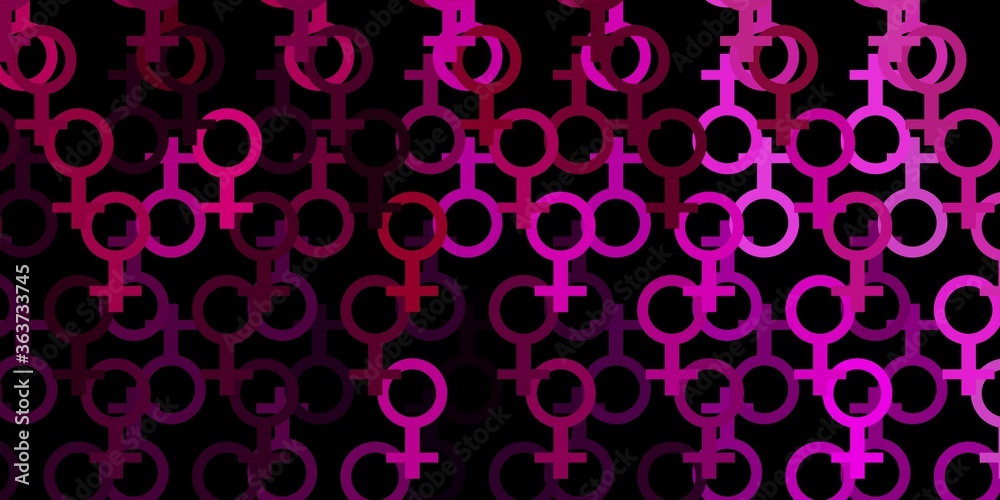Dark Pink vector texture with religion symbols. Dark Pink vector texture with religion symbols.