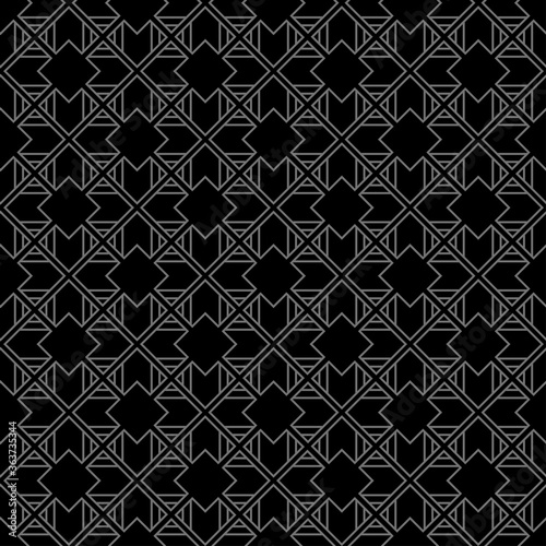 Dark grey background pattern.Seamless pattern. Geometric background for fabric, tile, interior design or wallpaper. Vector background image