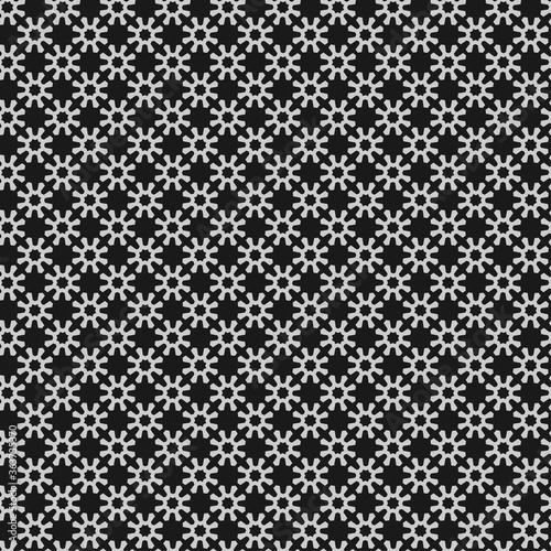 Black and white background pattern. Seamless pattern. Monochrome background for fabric, tile, interior design or wallpaper. Vector background image