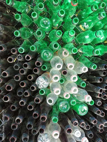 abstract green background with drops