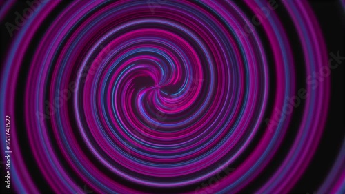 Animation of vortex of luminous lines