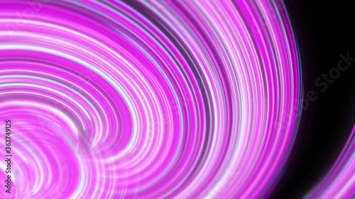 Animation of vortex of luminous lines