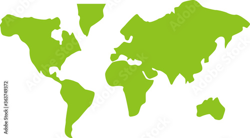 世界地図アイコンイラスト