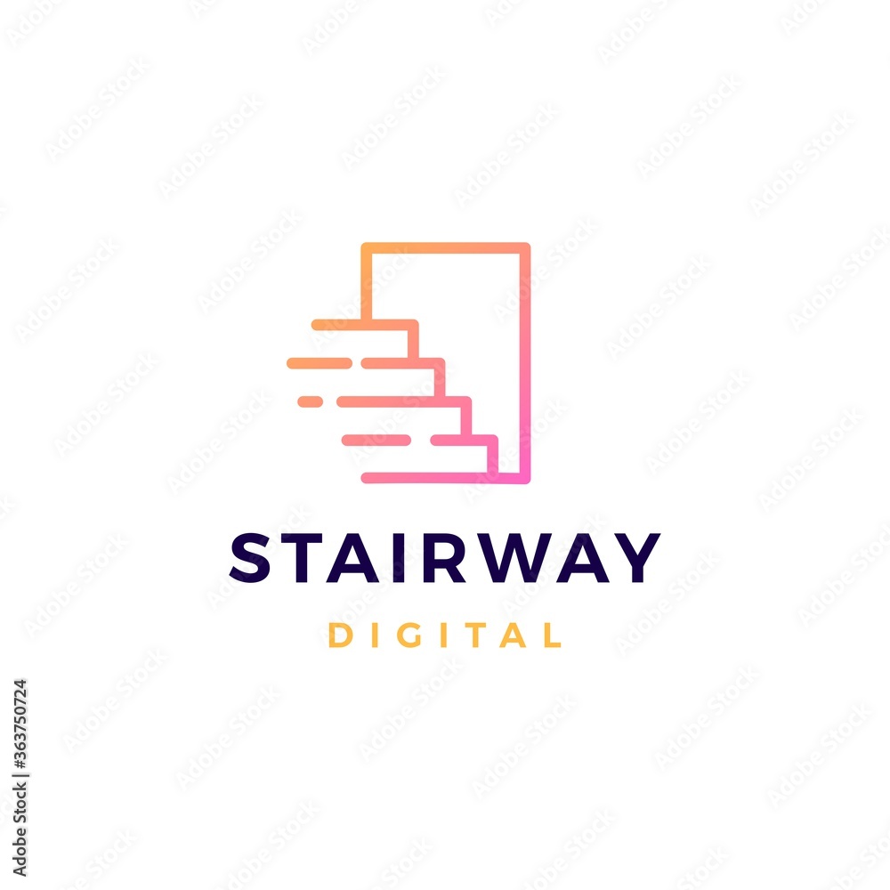 stairway logo vector icon illustration stairway logo vector icon illustration