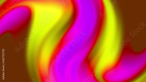 Abstract animation that melts and mixes