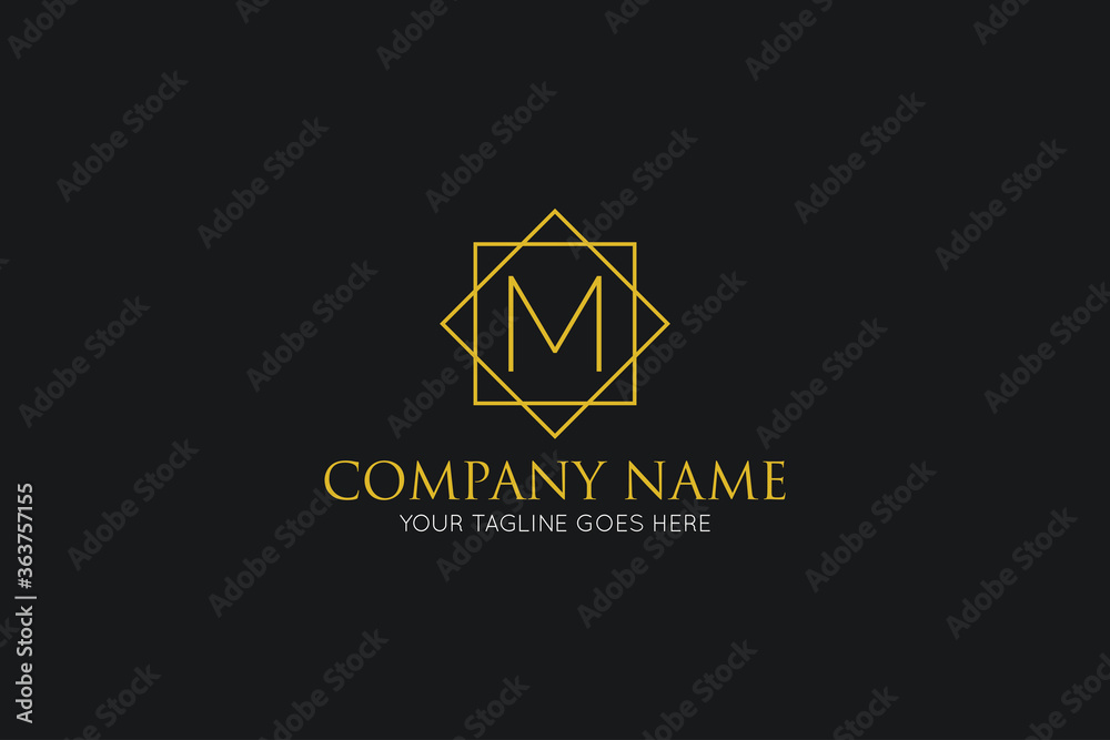 initial letter m luxury logo, icon, symbol vector illustration design template initial letter m luxury logo, icon, symbol vector illustration design template