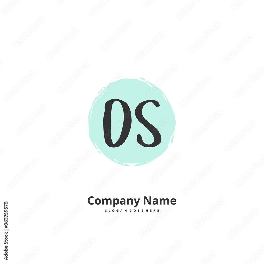 O S OS Initial handwriting and signature logo design with circle. Beautiful design handwritten logo for fashion, team, wedding, luxury logo. O S OS Initial handwriting and signature logo design with circle. Beautiful design handwritten logo for fashion, team, wedding, luxury logo.