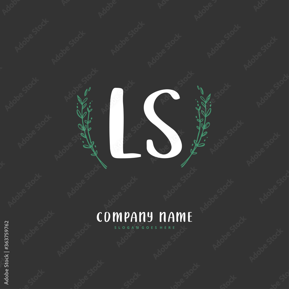 L S LS Initial handwriting and signature logo design with circle. Beautiful design handwritten logo for fashion, team, wedding, luxury logo. L S LS Initial handwriting and signature logo design with circle. Beautiful design handwritten logo for fashion, team, wedding, luxury logo.