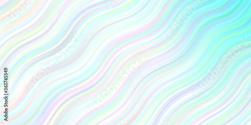 Light BLUE vector background with curves. Illustration in abstract style with gradient curved. Pattern for busines booklets, leaflets
