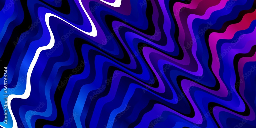 Dark Blue, Red vector background with bent lines. Illustration in abstract style with gradient curved. Design for your business promotion. Dark Blue, Red vector background with bent lines. Illustration in abstract style with gradient curved. Design for your business promotion.