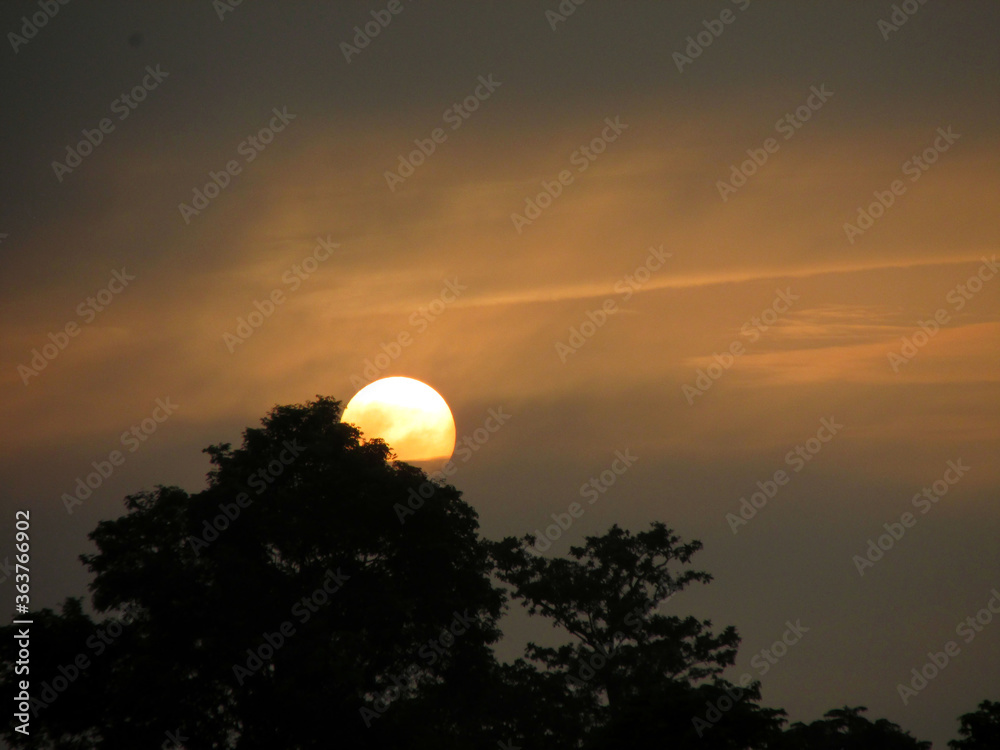 Obraz premium sunset over the sky