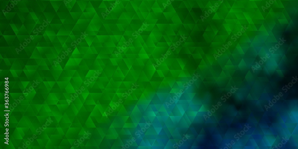 Light Blue, Green vector background with lines, triangles. Light Blue, Green vector background with lines, triangles.