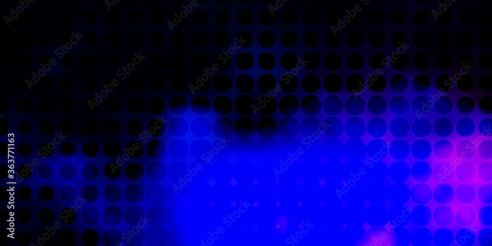 Dark Pink, Blue vector background with bubbles. Abstract illustration with colorful spots in nature style. Pattern for wallpapers, curtains.