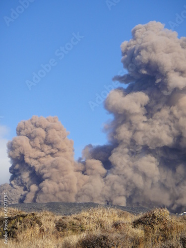 An eruption of Mt.Aso in Kumamoto Japan(2014)