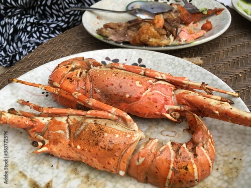 lobster on a plate