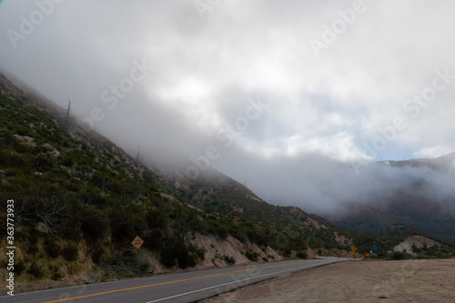 Angeles National Forest, CA on a Foggy Morning