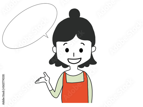 主婦　ススメル　吹き出し