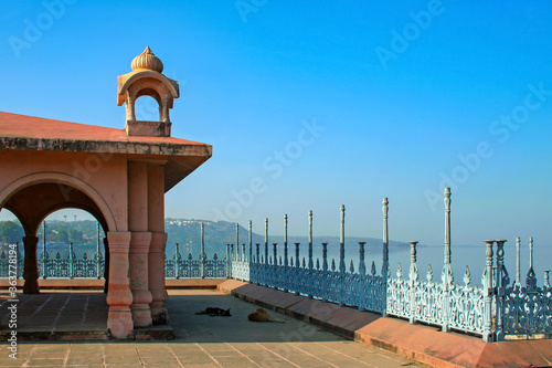 Beautiful view of Upper lake, (bada talab), Bhopal, Madhya Pradesh, India photo