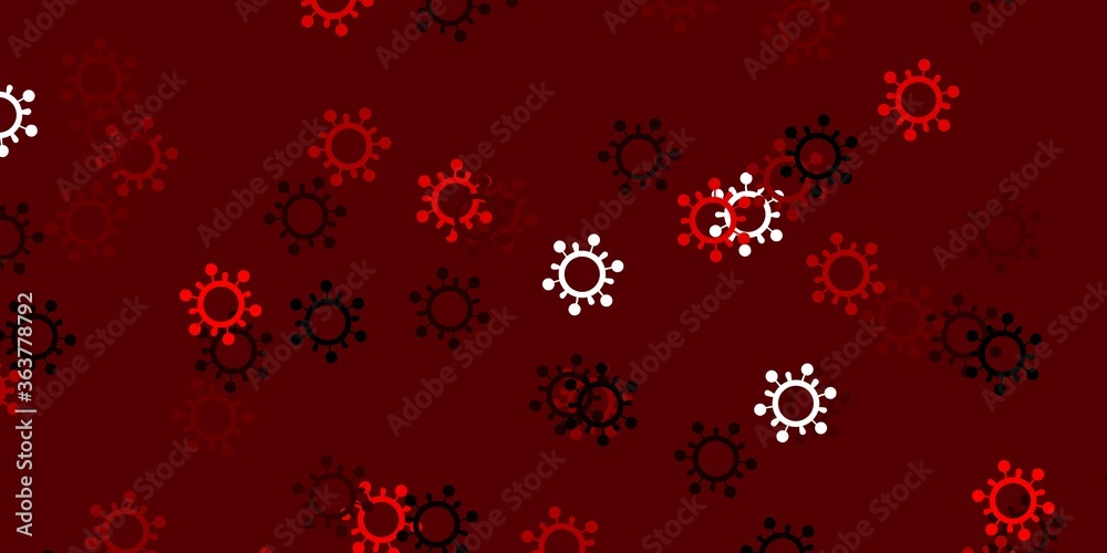 Light orange vector template with flu signs. Light orange vector template with flu signs.