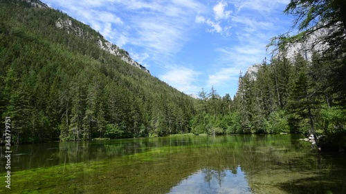 lake kreuzteich near lake grüner see, tragöß, steiermark, austria photo