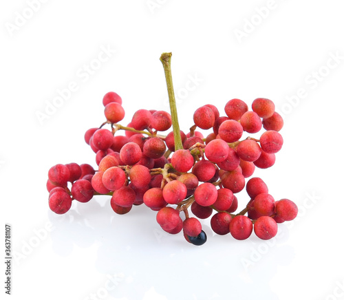 Sichuan pepper isolated on a white background