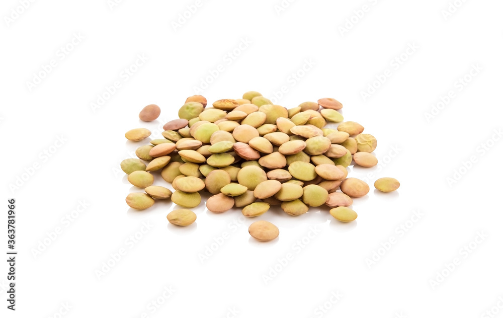 lentils isolated on white background lentils isolated on white background