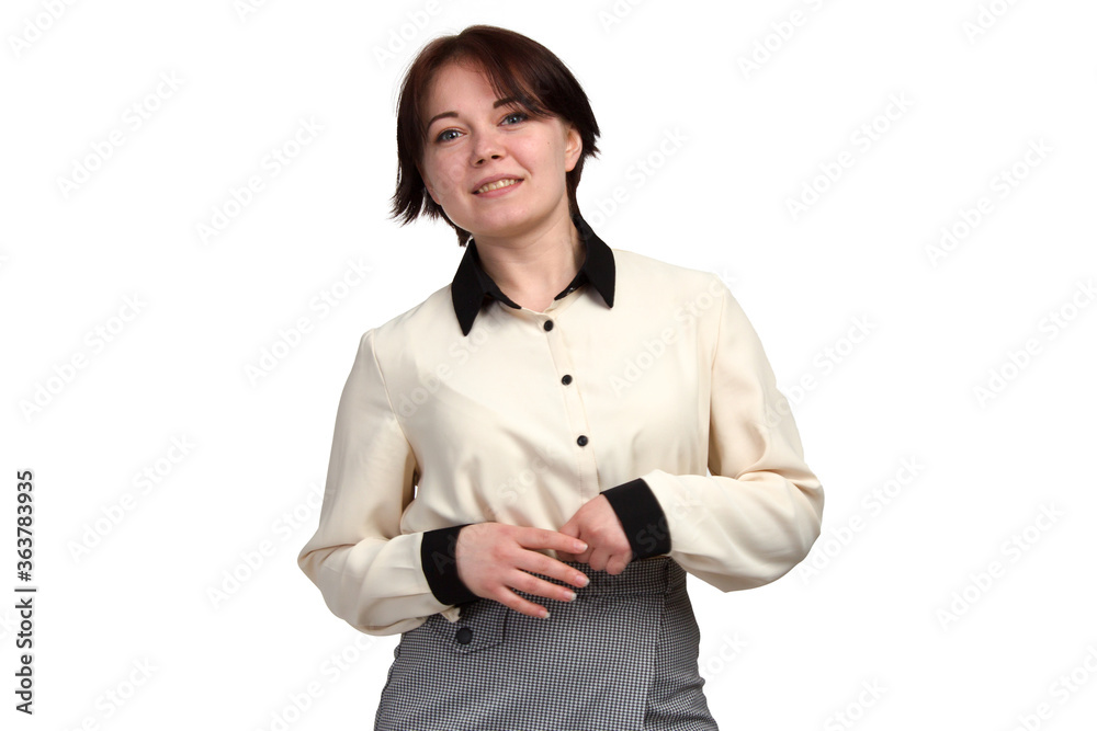 young businesswoman, or Manager isolate on white background young businesswoman, or Manager isolate on white background