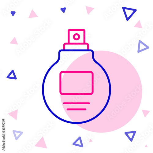 Line Perfume icon isolated on white background. Colorful outline concept. Vector Illustration.