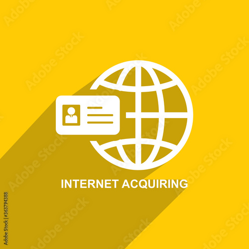 internet acquiring icon, Business icon vector