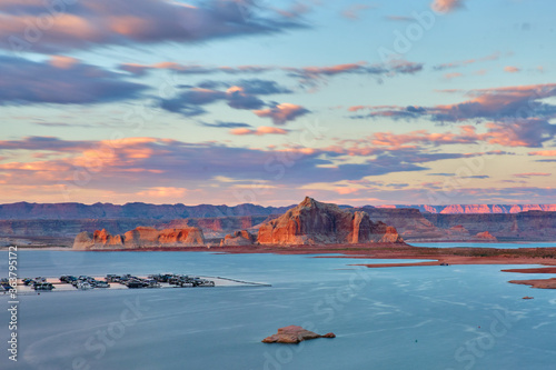 View of lake Powell and Glen Canyon in Arizona