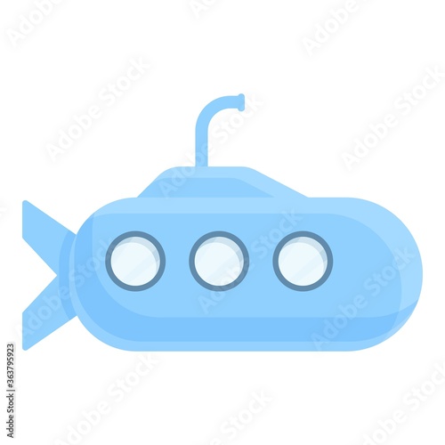 Remote control submarine toy icon. Cartoon of remote control submarine toy vector icon for web design isolated on white background